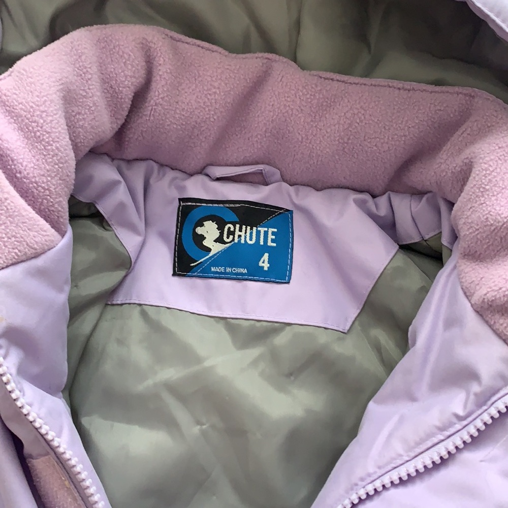 CHUTE | Purple hooded winter cosy snow jacket - Picture 8 of 9
